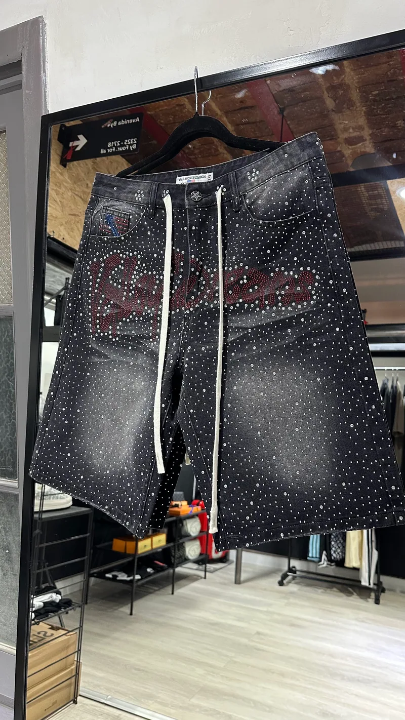 Valley Dreams Bermuda Valley Dreams negra con brillos — Bermudas