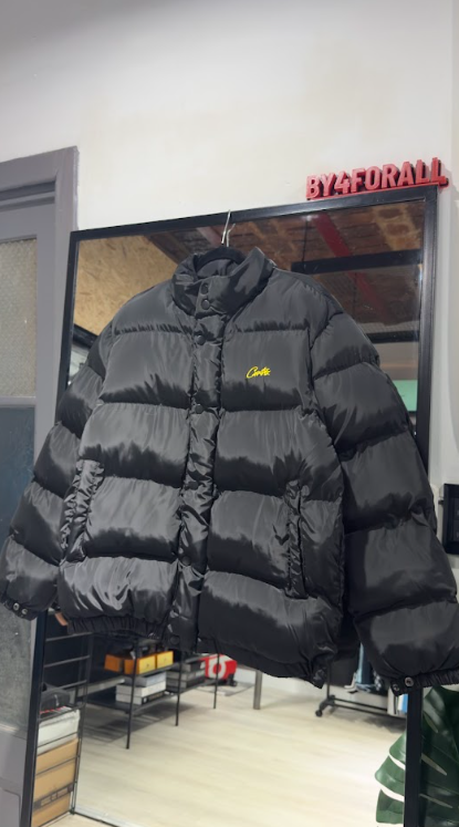 Corteiz Campera puffer Corteiz negra — Camperas
