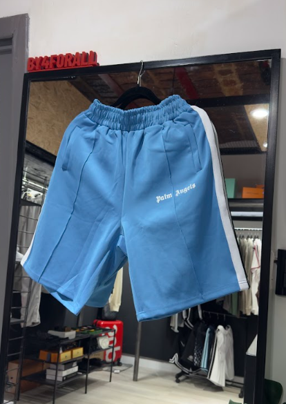 Palm Angels Bermuda Palm Angels celeste — Bermudas