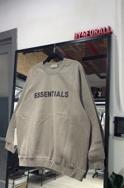 Essentials Buzo Essentials verde — Buzos